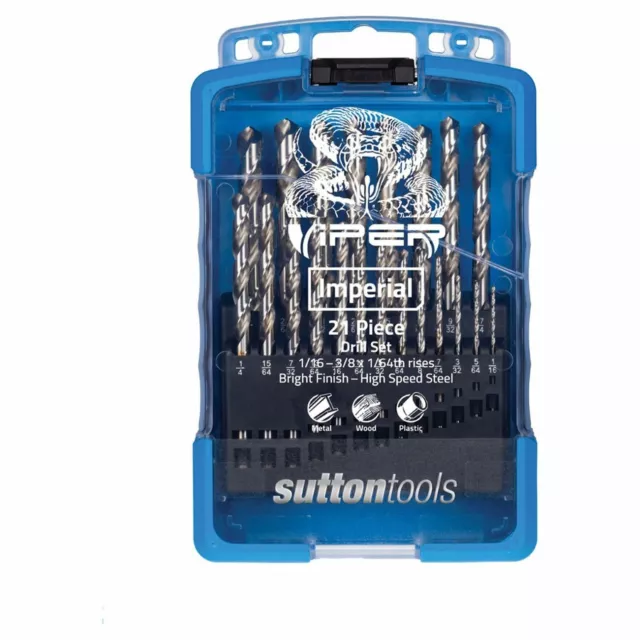 Sutton Tools 21 Piece Viper Imperial Drill Set