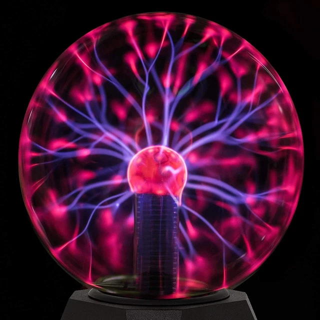 8& PLASMA BALL Globe Light Glowing Retro Classic Tesla Lamp Touch ...