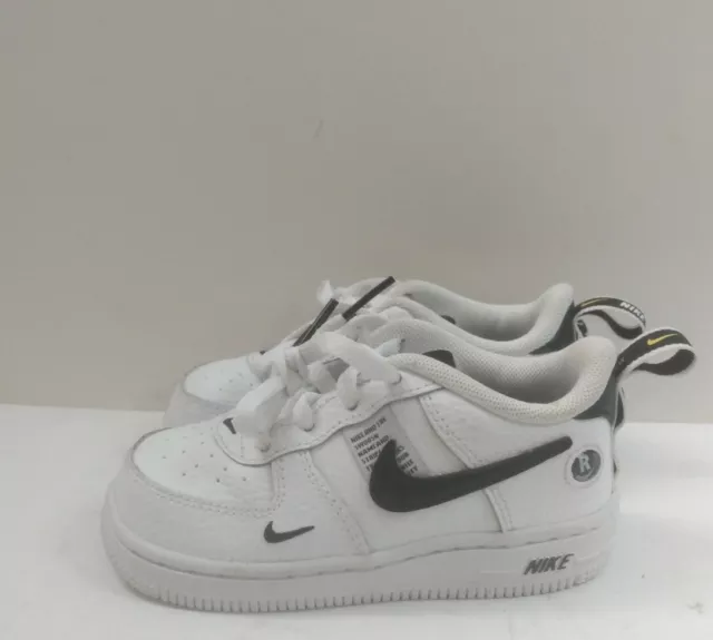 Nike Force 1 LV8 Utility Little Kids' Shoes Volt-White-Wolf Grey-Black  av4272-700 