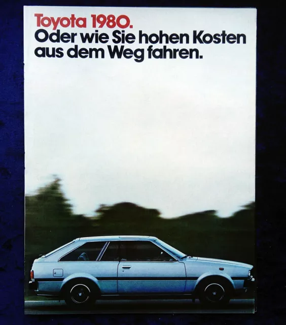 Toyota Prospekt Programm 1980, Corolla, Starlet, Tercel, Celica
