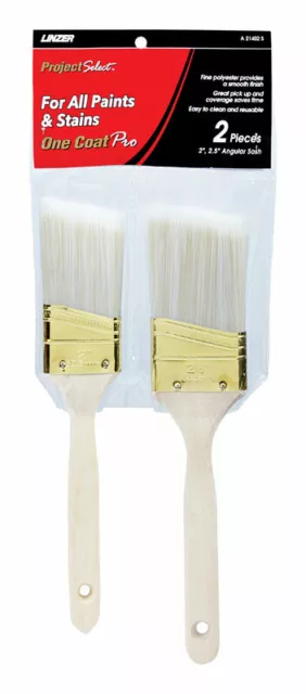 Linzer  Project Select  2 and 2-1/2 in. W Angle  Polyester  Paint Brush Set