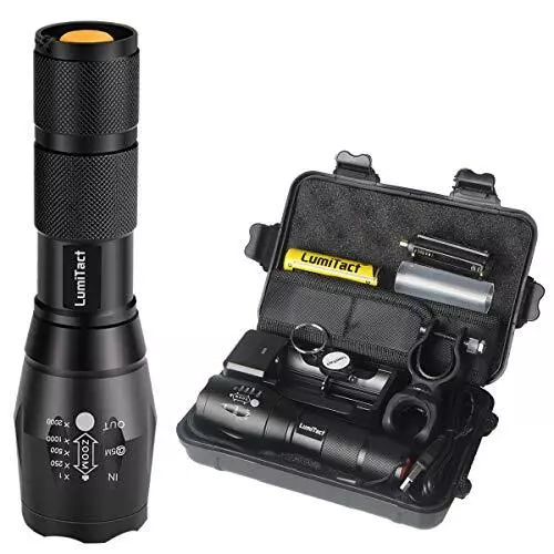 Lumitact G700 Led Torch Rechargeable Super Bright Led Tactical Flashlight 6000