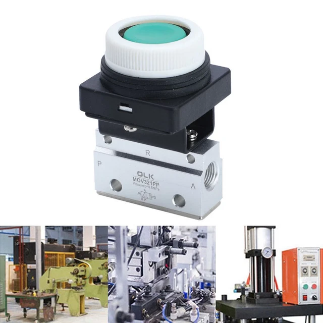 Valvola solenoide manuale ad aria, valvola a leva a 5 vie, 2 posizioni, valvola a solenoide pneumatica NPT da 3/8, controllo manuale 4R310-10 valvola push-pull
