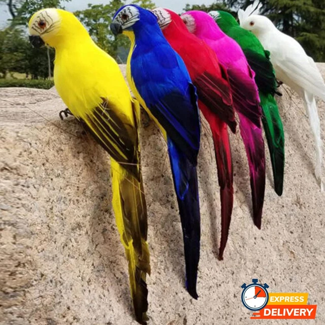 Fake Parrot Foam Feather Artificial Birds Model Home Garden Lawn Tree Decoration