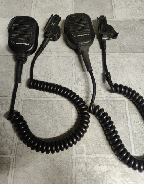 Lot of 2 Motorola NMN6191A/C Remote Speaker Microphone Noise Cancelling