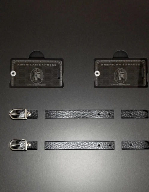AMERICAN EXPRESS CENTURION black card luggage name tag set not for sale