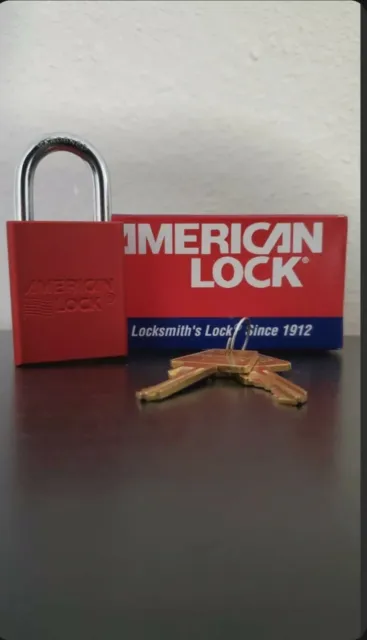 6 American Lock Keyed Padlocks