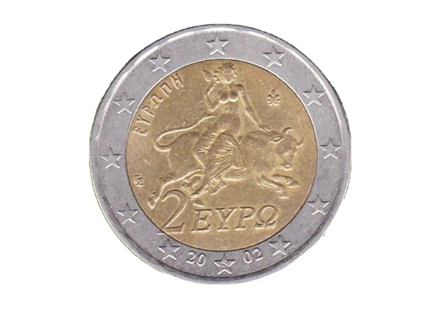PIECE DE 2 Euros Rare Fautée Pil/face 2002 Grèce S EUR 3.000,00