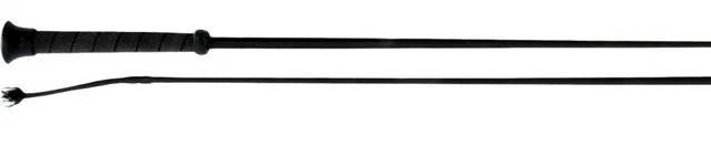 Jacks 1536-BK-43 43.3 in. Dressage Whip Rubber Grip, Black