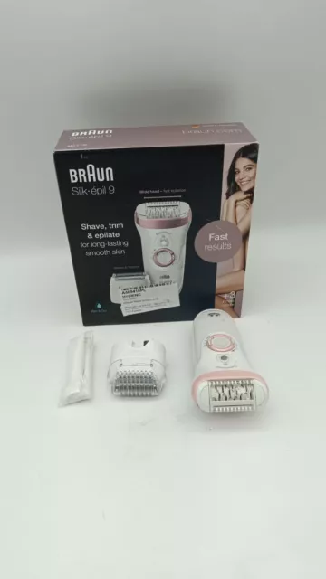 BRAUN SILK-ÉPIL 9-720 SENSOSMARTTM Epilierer, Weiß/Roségold