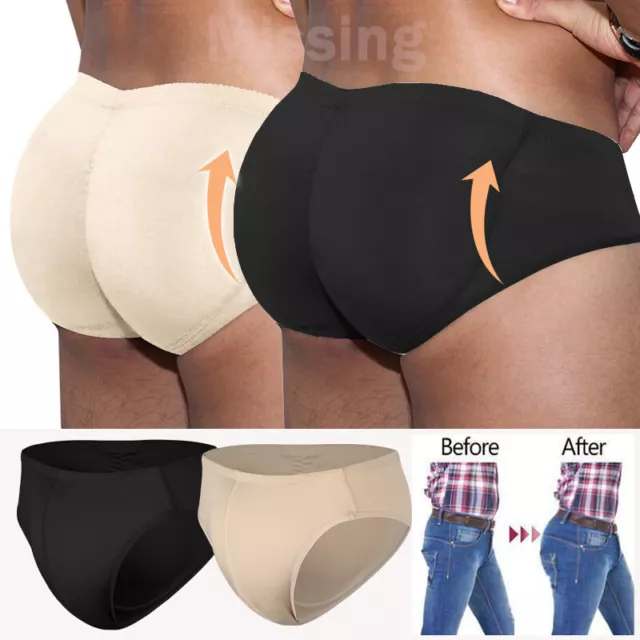 MEN'S PADDED UNDERWEAR Boxer Butt Lifter Hip Enhancer Shaper Pants