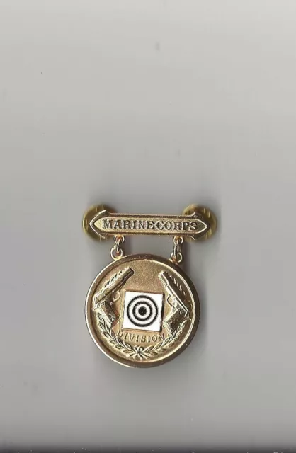US MARINE CORPS McDougal Trophy Shooting badge in gold USMC ...