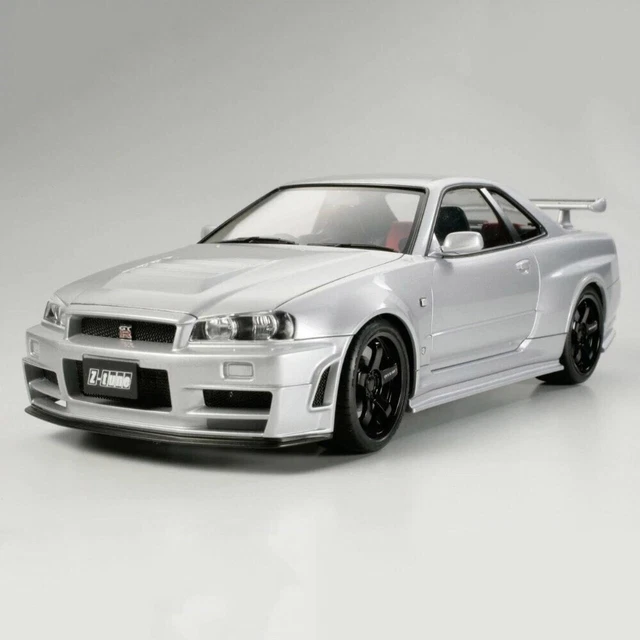 NISSAN SKYLINE R34 GT-R Widebody kit with wheels Resin scale model cars ...