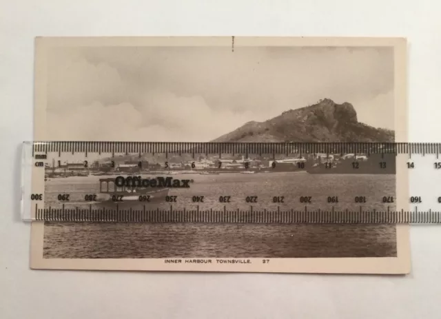 Antique Vintage photo postcard Inner Harbour Townsville Australia