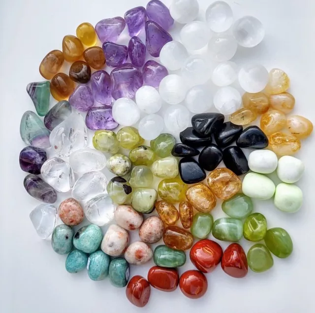 Crystal Quartz Tumblestones various options Healing Agates Chakra Tumble Stones