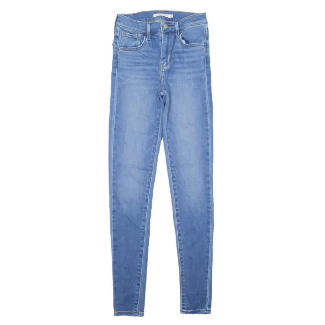 LEVI'S 720 jeans altipiani blu denim slim skinny donna W24 L30