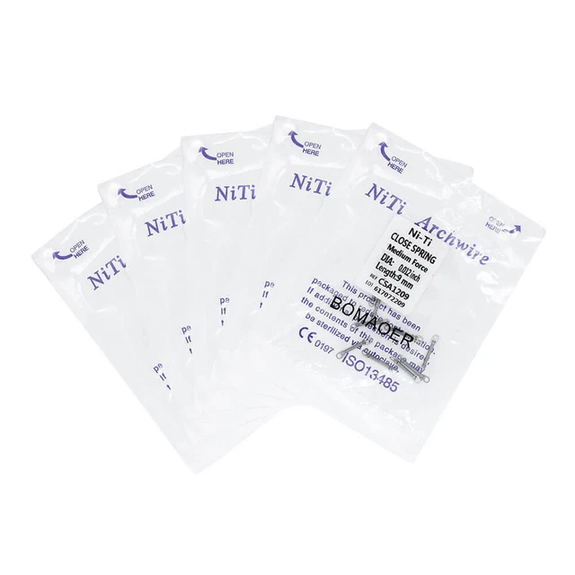 HOT Dental orthodontic niti close spring medium force DIA 0.012 inch length 9mm