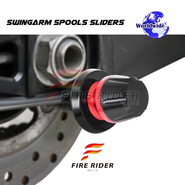 LSONIC RED 6MM Rear Swingarm Spools For MT09 FZ09 Tracer 16 17 18 19