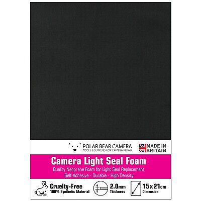 GUARNIZIONE luce schiuma 1.5mm autoadesivo cinepresa Repair foglio 21cmx15cm UK 