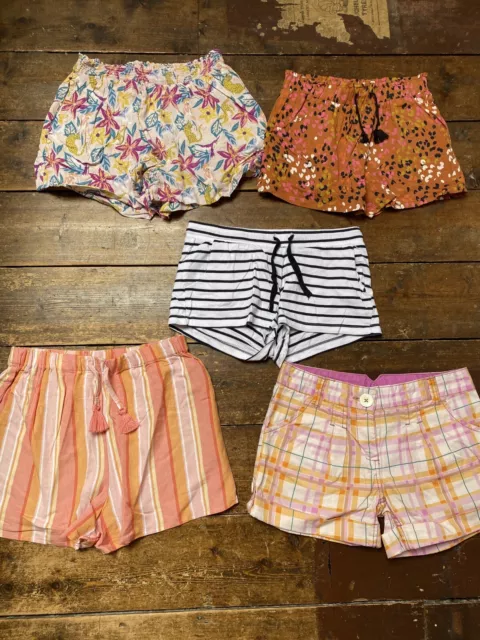 Girls Summer Shorts Bundle Age 11-12 Years 5 Pairs Fat Face Next H&M