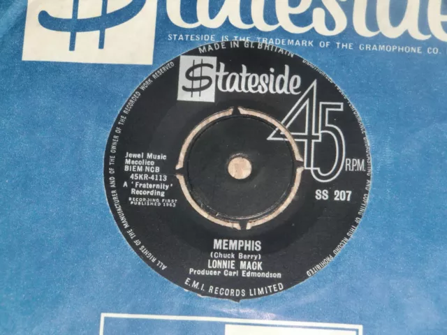 Lonnie Mack. Memphis. Stateside Ss 207 (Superb Instrumental Track)