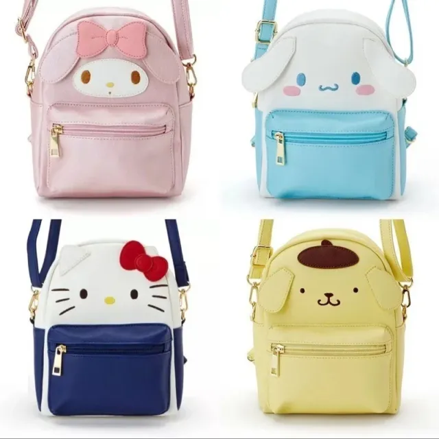 Sanrio Side Bag/Backpack, Hello Kitty, My Melody, Cinnamoroll, Pom Pom Purin