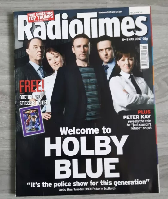 RADIO TIMES MAGAZINE 28 Apr - 4 May 2007 With DOCTOR WHO Stickers. 10th Doctor
