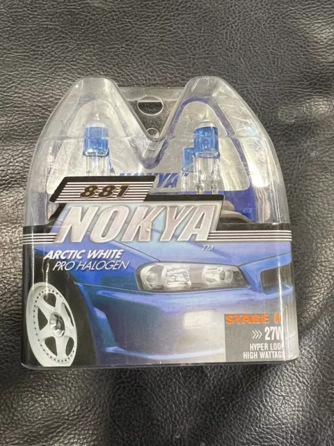 Nokya Arctic White Pro Halogen Headlight Bulbs 881 27w 7000K Stage 1 NOK6521