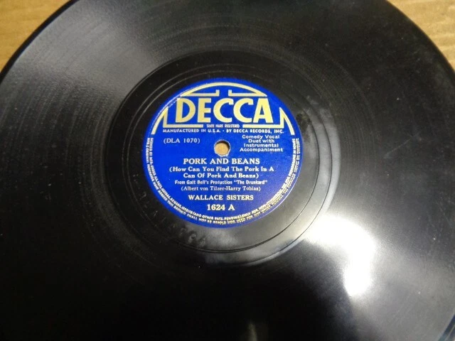 Decca Blue 1938 lb.78/WALLACE SISTERS... ¡DÚO VOCAL/E!