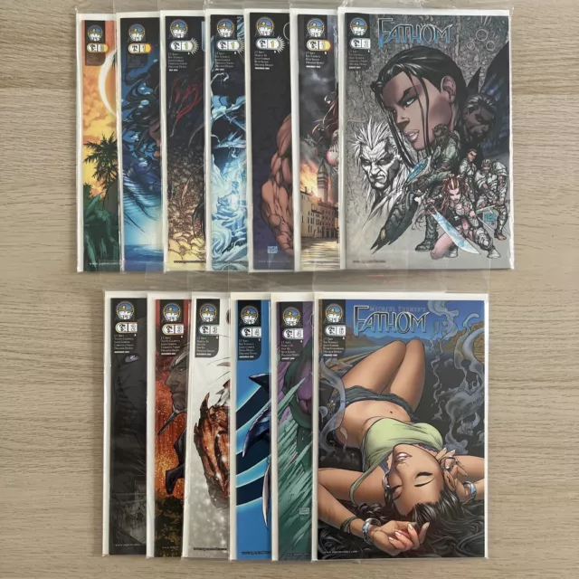 Lot Of 13 Mixed Fathom Comic Books 1st Issues, Variants Aspen Comics