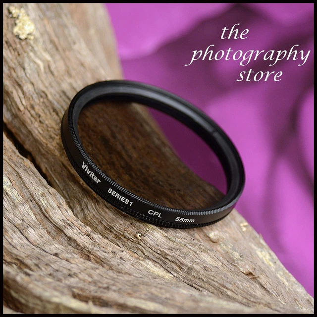 55mm Vivitar Series 1 CPL Circular Polariser Digital Filter colours FREE POST