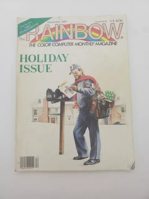 Vintage Tandy Rainbow The color Computer Magazine December 1985 Holiday Issue