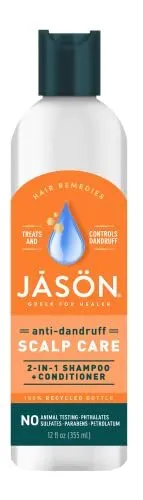 Jason Dandruff Relief Treatment 2-in-1 Shampoo & Conditioner 12 Fl Oz Pack of 1