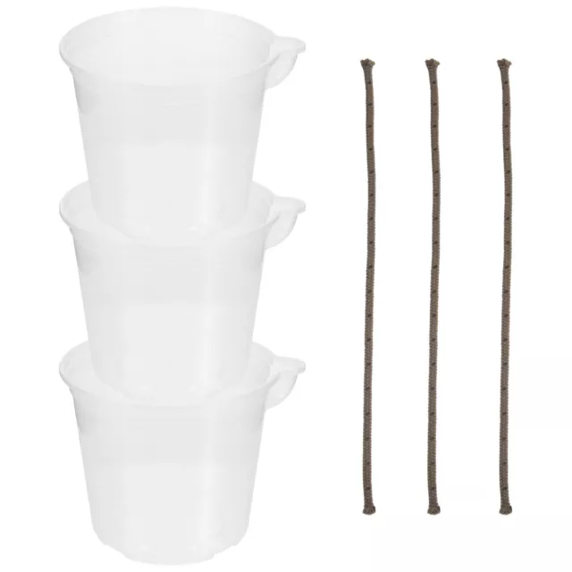 Clear Self-watering Planters 3 Sets for Indoor Garden-OX