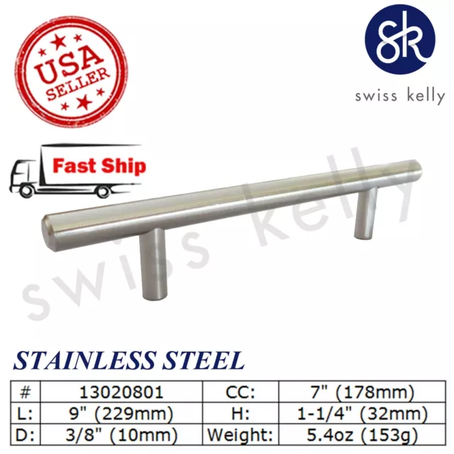 25 Pack Swiss Kelly Hardware Stainless Steel Kitchen Cabinet Handles Drawer Pull