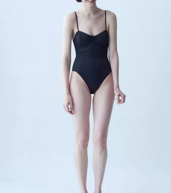 NU SWIM HARMONY ONE PIECE Size XS Black Retail: $230 NWT