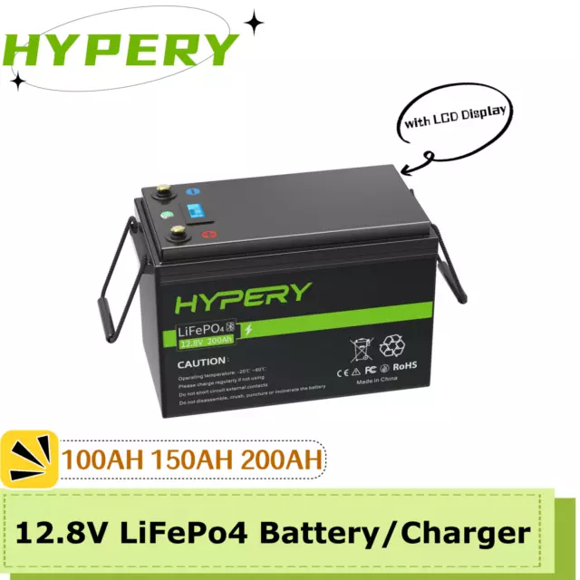 No Vat 12.8V 100Ah 150Ah 200Ah LiFePO4 Lithium Solarbatterie/Ladegerät Off-grid