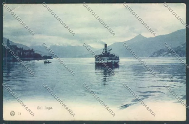 Como Lake Boat NECKED postcard LQ1201