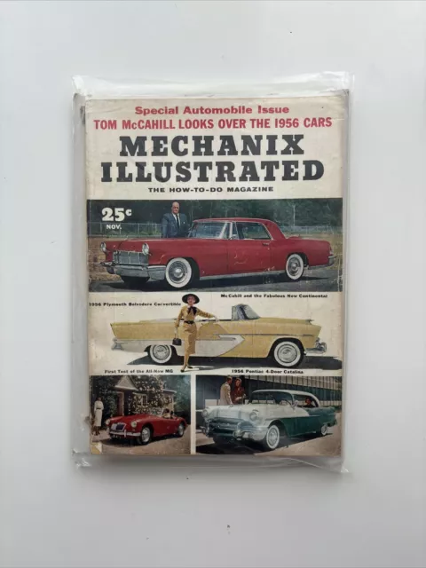Mechanix Illustrated Magazine Nov. 1955 Special Automobile Issue 1956 Cars