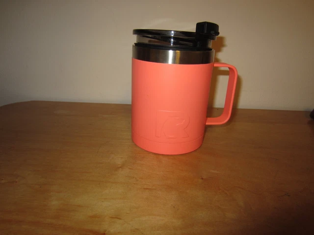 RTIC Coffee Cup Mug NEW Pink 12oz Dbl Wall Vacuumed Insulated Spill Proof Lid