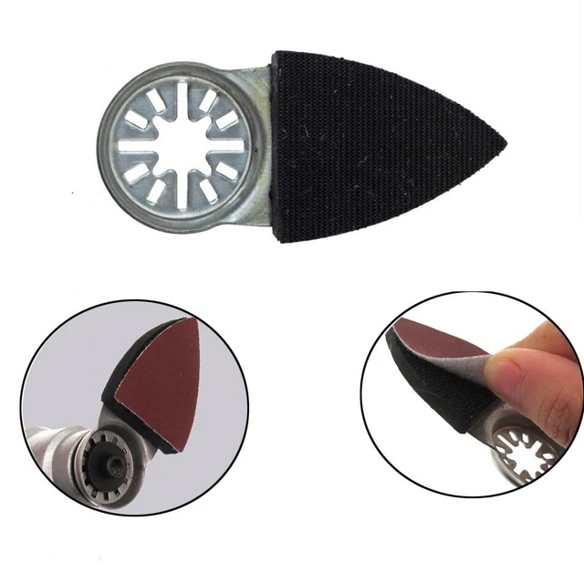 1PCS Triangle Oscillant Outil Papier de Verre Coussinet Sablage Disque Doigt Au