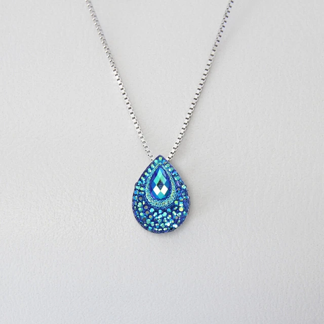 100PCS Flache Rückseite Teardrop Nähen Patch Strass Nähen Beadds 11
