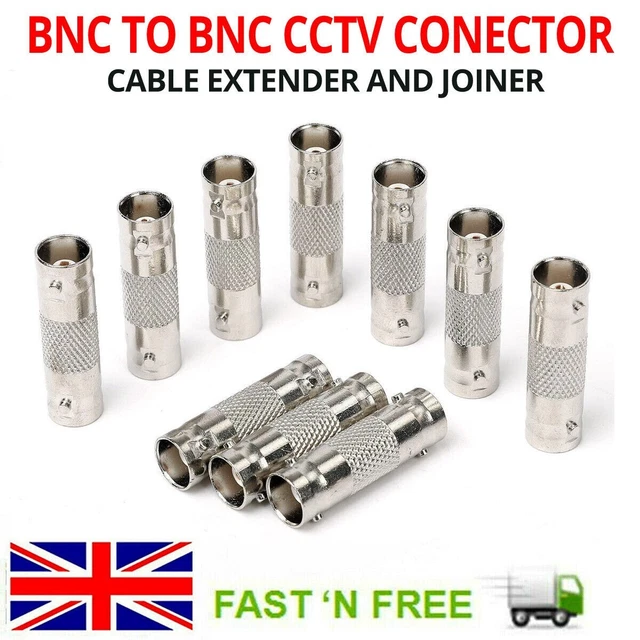 RCA To BNC Converter CCTV BNC COAX CRIMP VIDEO RCA PHONO RG59