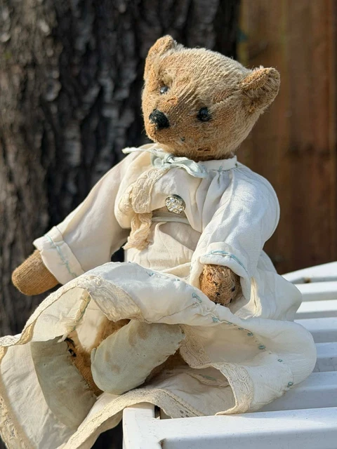 Ancien Ours En Peluche Français JPMPARIS MASSY – 18 Cm – Avec étiquette