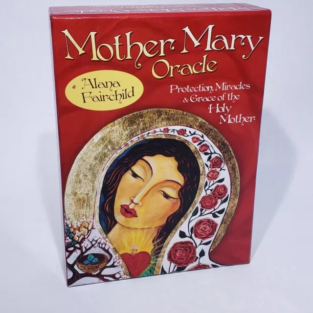 Libro Mother Mary Oracle y Juego de 44 Tarjetas Guía Sanación Bendición Alana Fairchild NOB