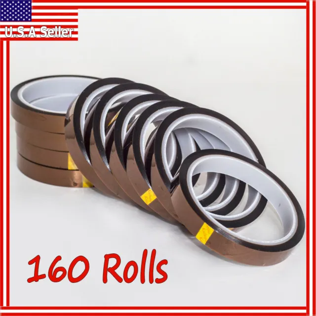160 rolls Heat Resistance Tape Dispenser Multiple Roll Water Proof/10mm Width