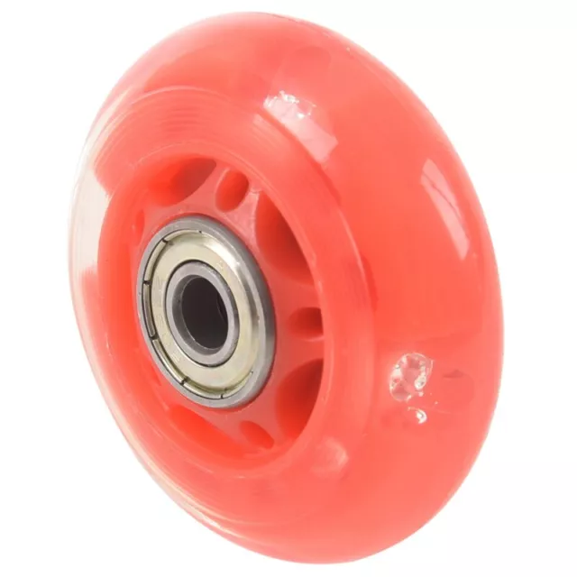 1 Pair 8mm Dia 608ZZ Bearing Inline Scooter Skating Skate Wheel Red J9U63550