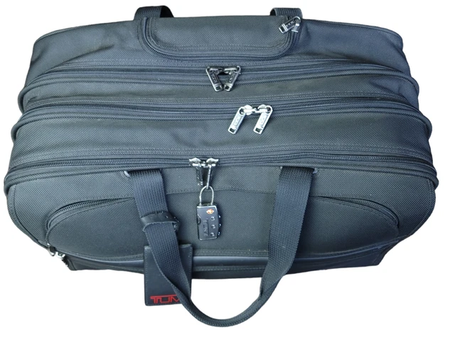 Tumi Alpha Black 2 Wheeled Ballistic Nylon Garment Travel Carry On Luggage Bag 5