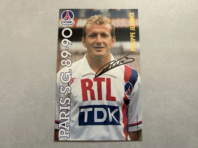 Carte Joueur Paris PSG Jean-Luc Vasseur Saison 1990-91 - Collection Football