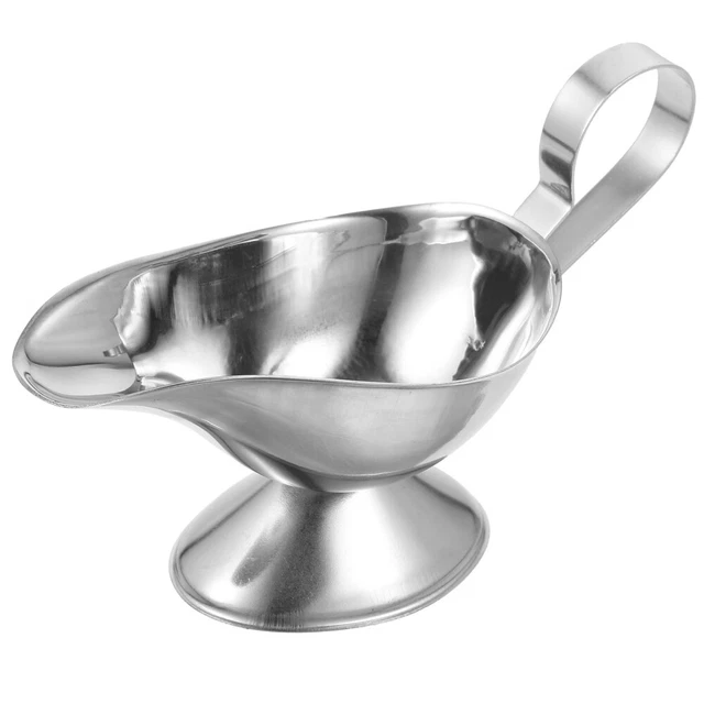 Tazze Salsa Metallo Pranzo Barca Su Grasso Non Magnetico Pepe Nero